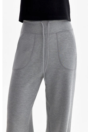High-Waisted Drawstring Pants