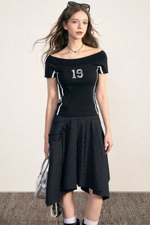 High-Waisted Fishtail Skirt