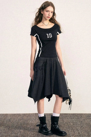 High-Waisted Fishtail Skirt