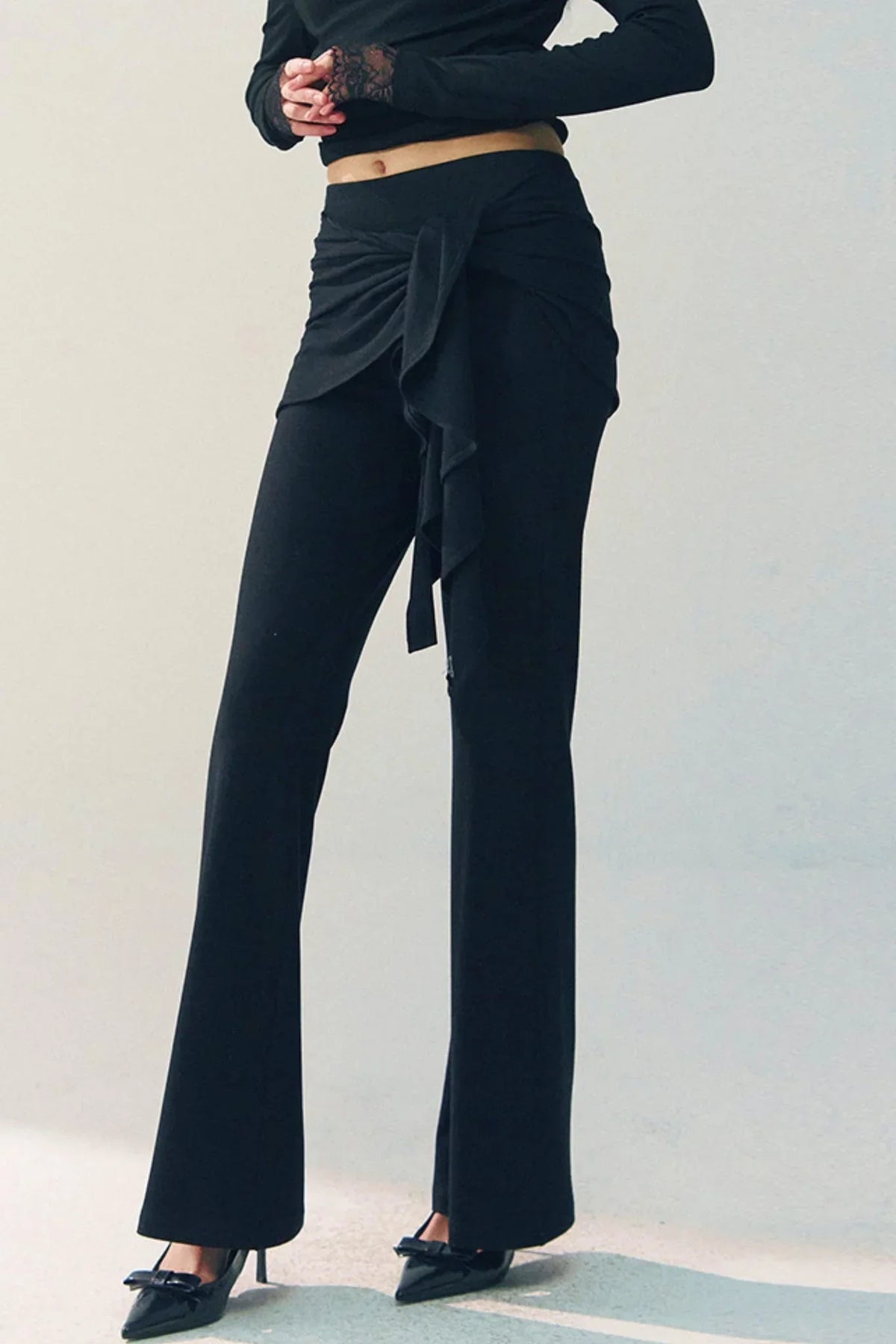High-Waisted Flared Pants