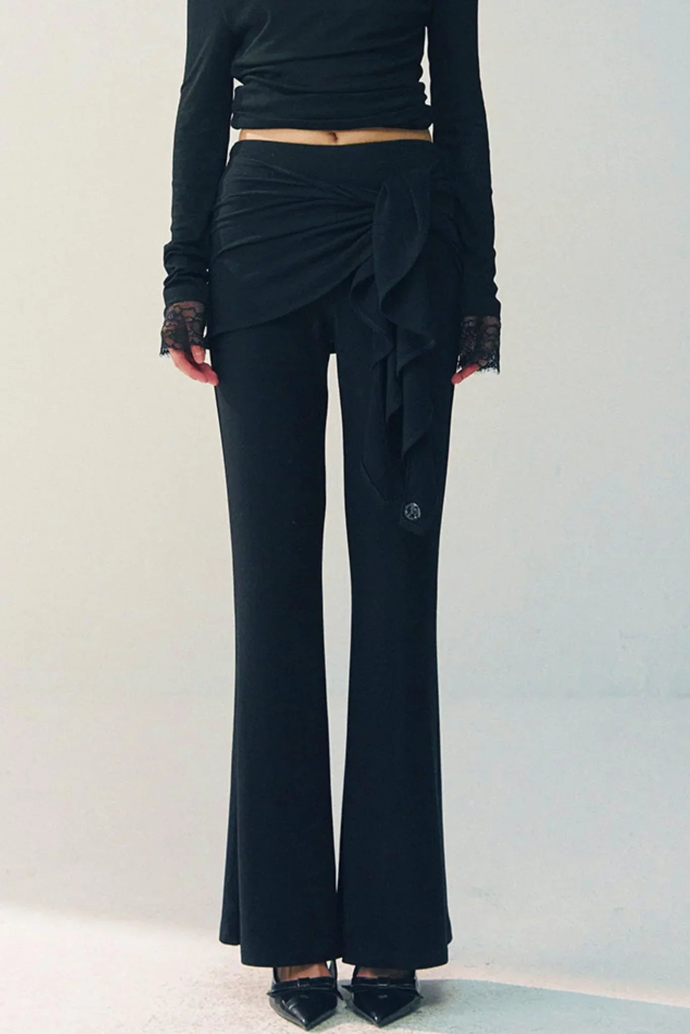 High-Waisted Flared Pants