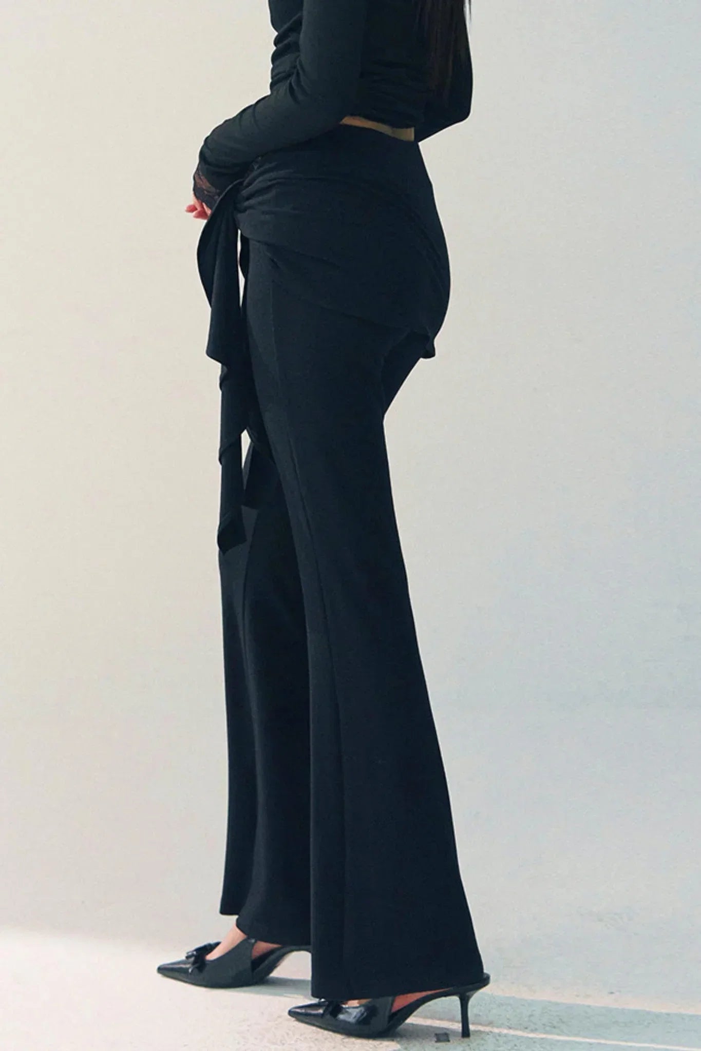 High-Waisted Flared Pants