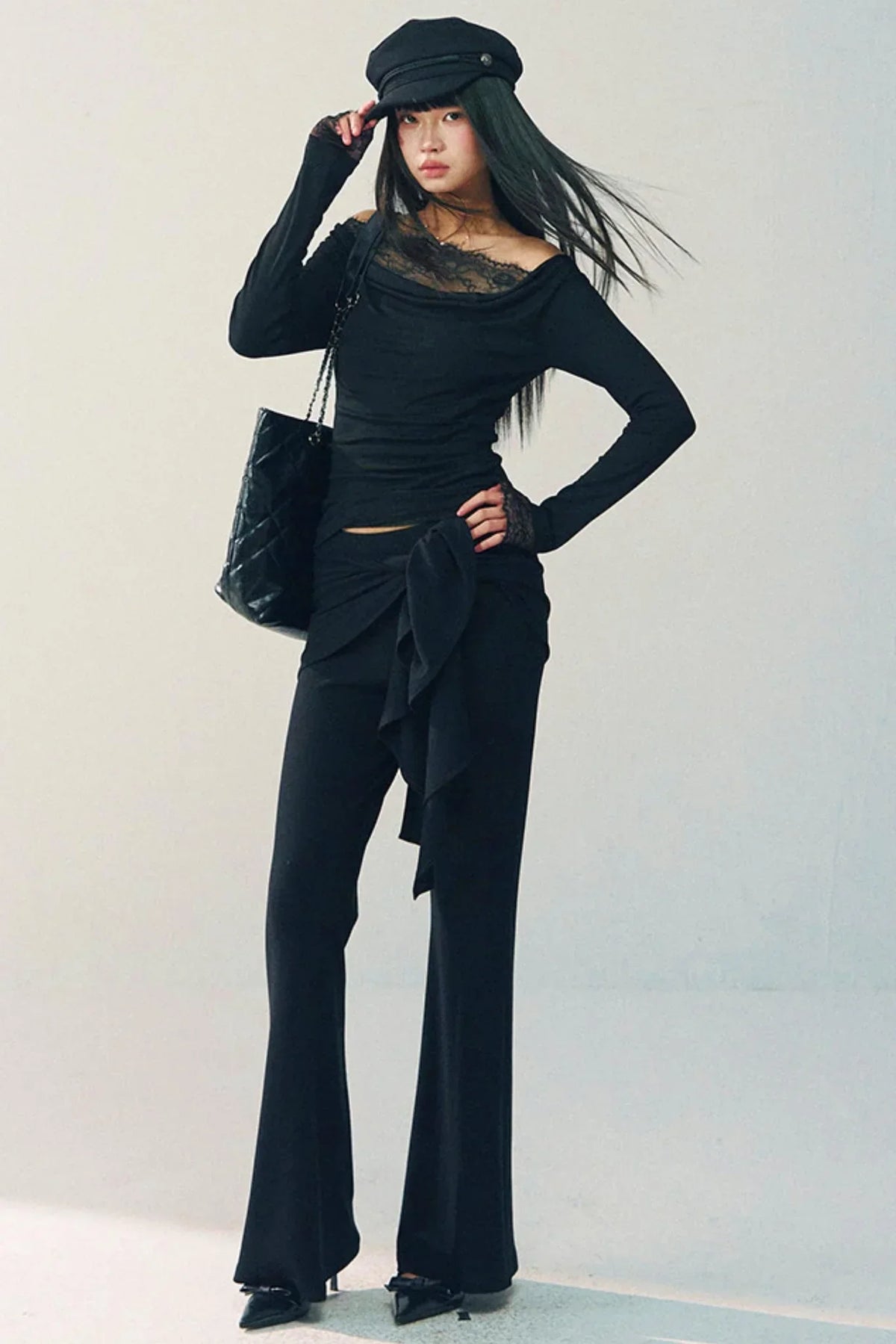 High-Waisted Flared Pants