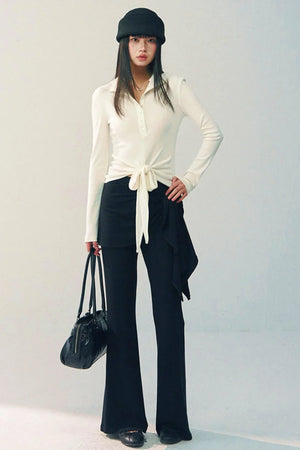 High-Waisted Flared Pants
