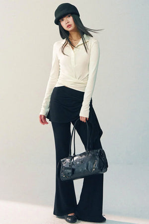 High-Waisted Flared Pants