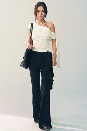 High-Waisted Flared Pants