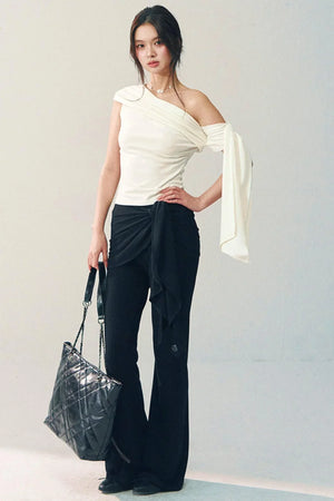 High-Waisted Flared Pants