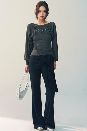 High-Waisted Flared Pants