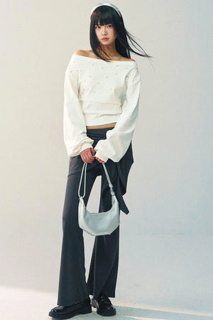 High-Waisted Flared Pants