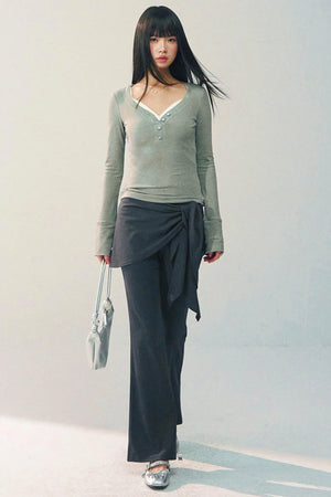 High-Waisted Flared Pants