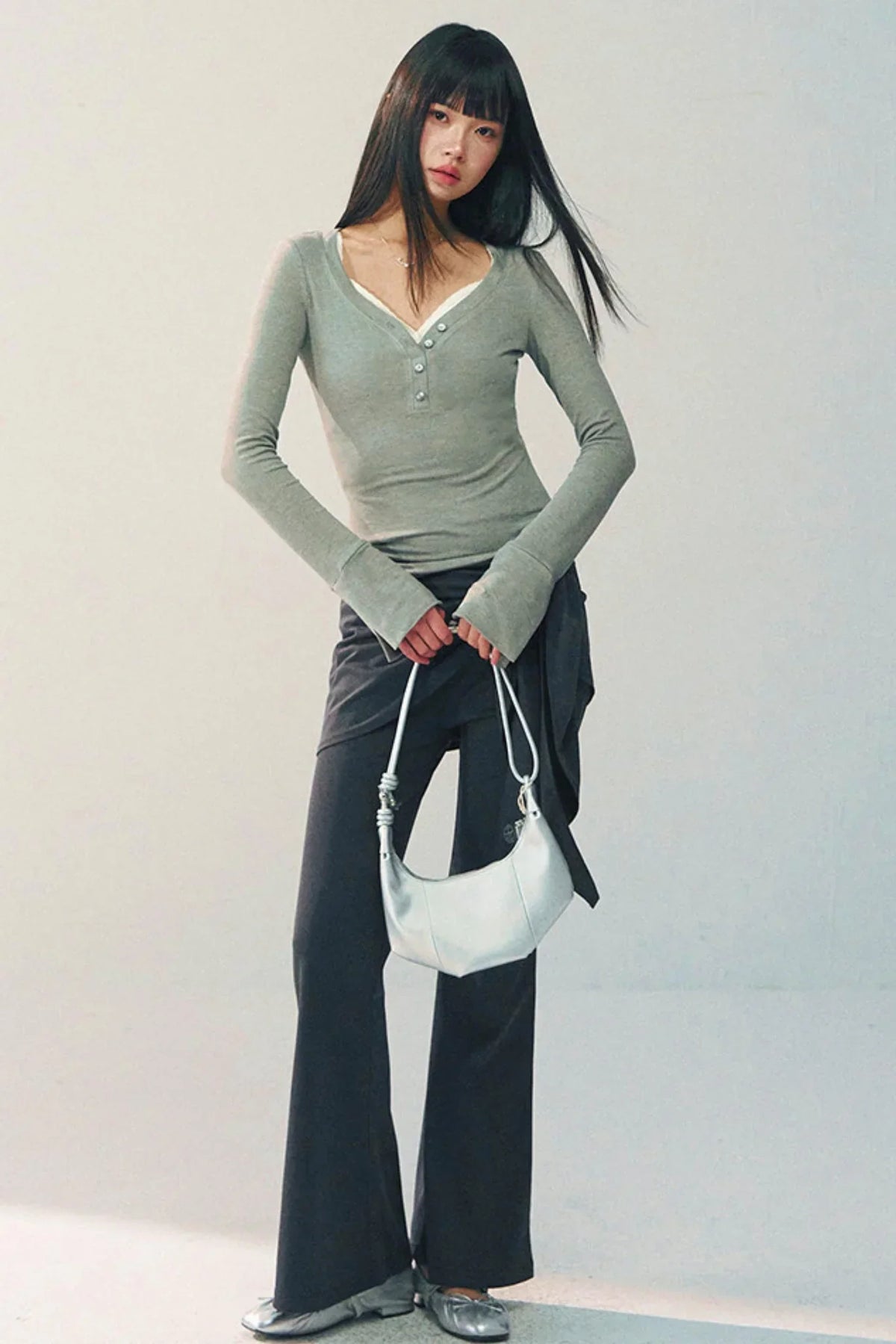 High-Waisted Flared Pants