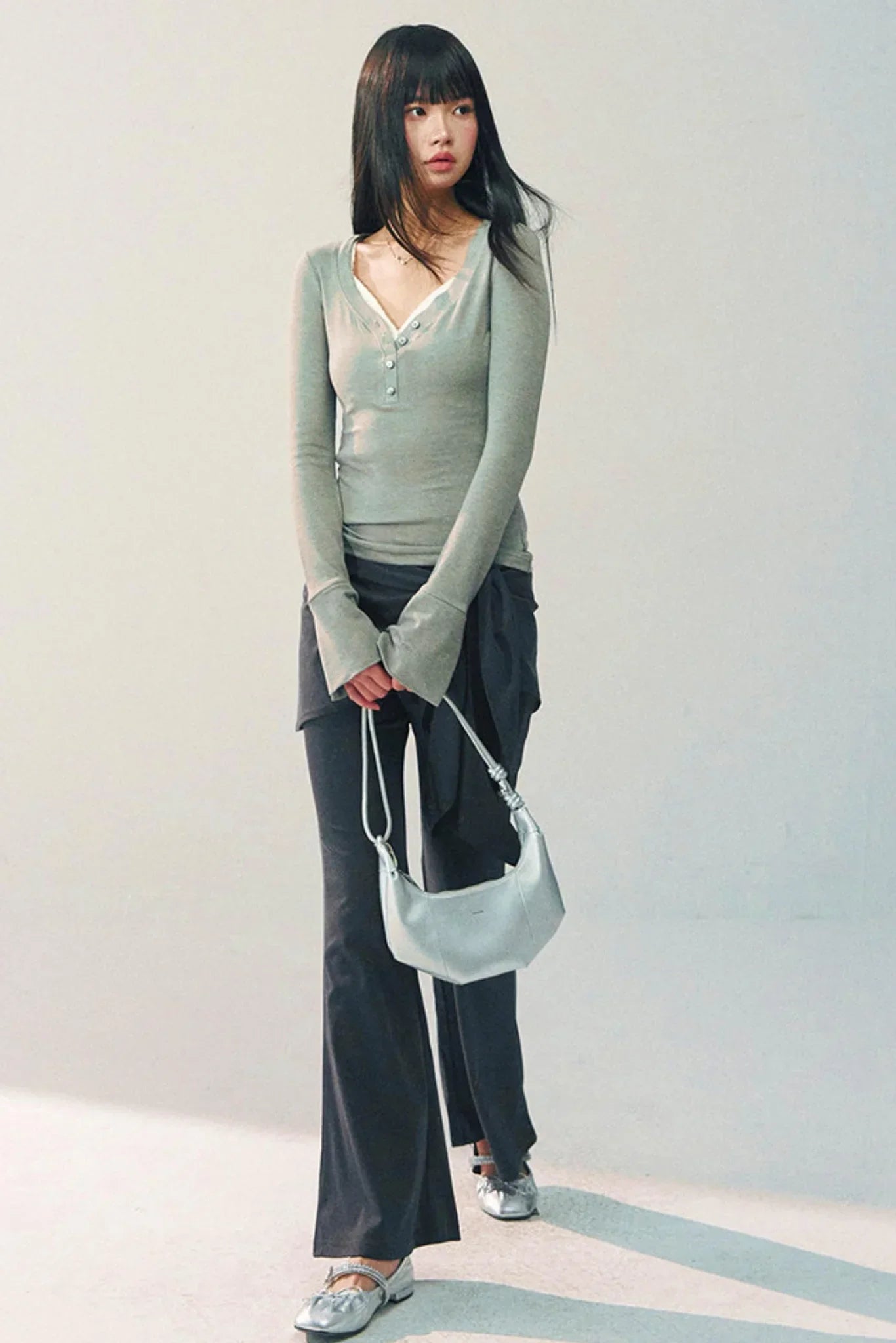 High-Waisted Flared Pants