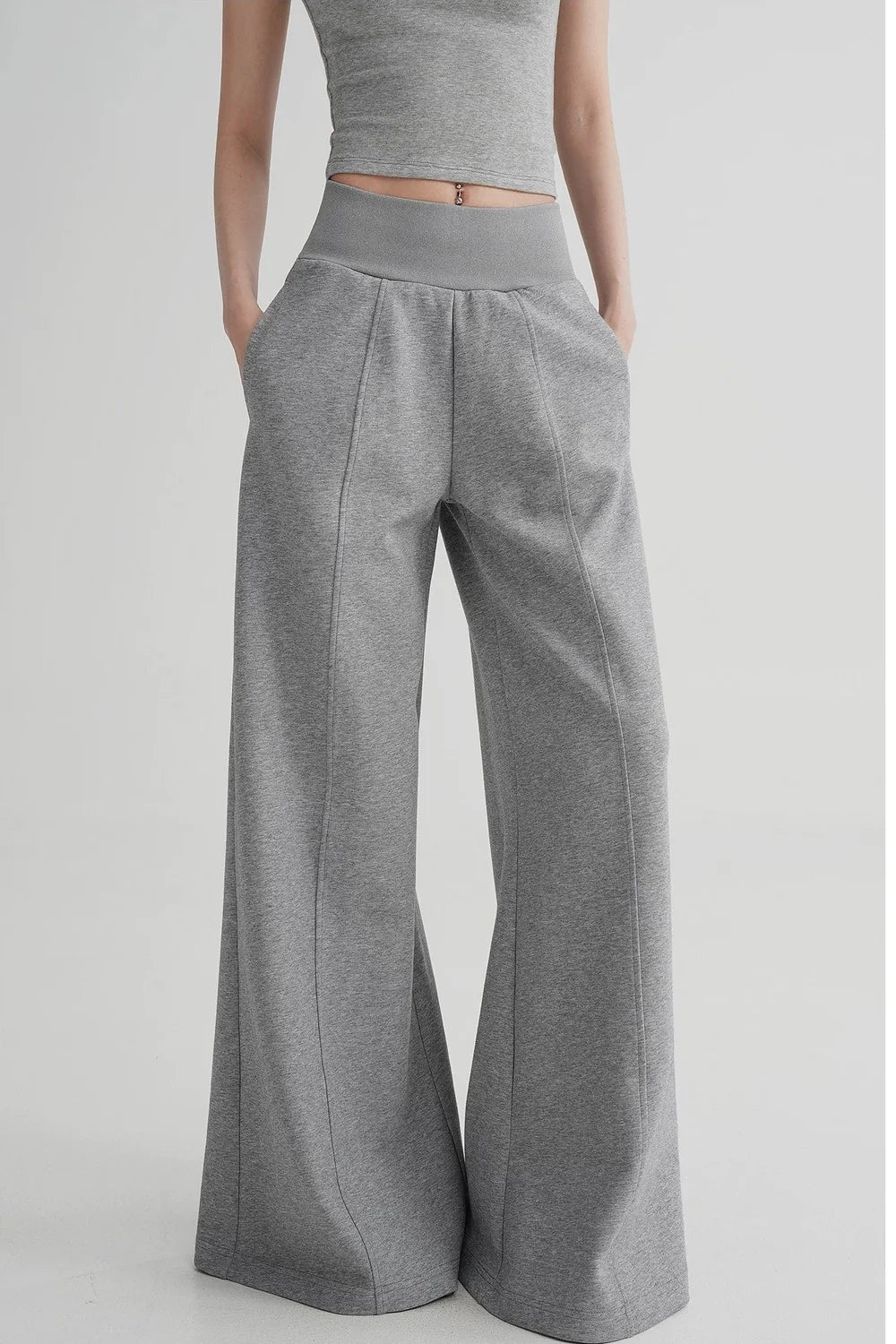 High-Waisted Flared Versatile Pants