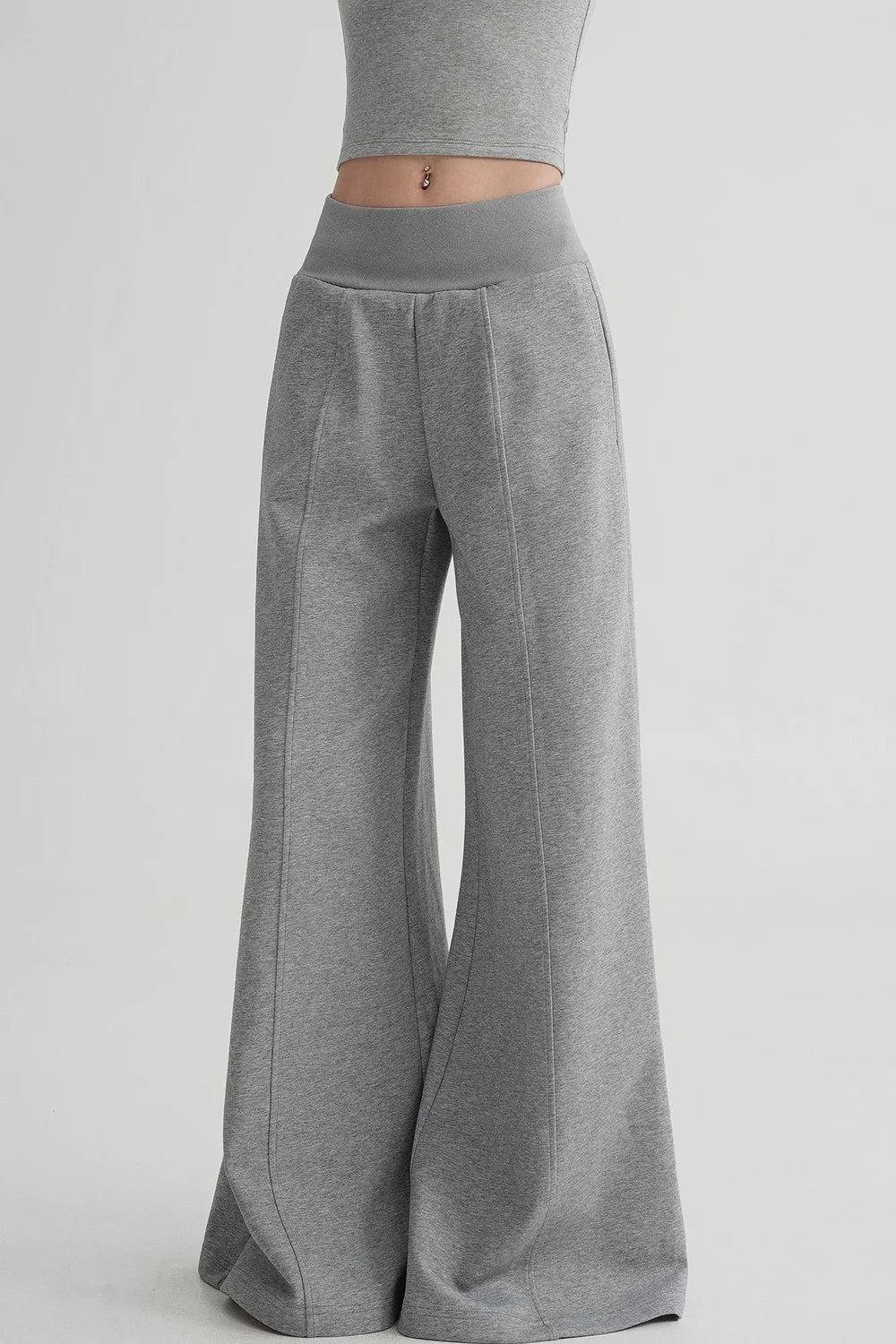 High-Waisted Flared Versatile Pants