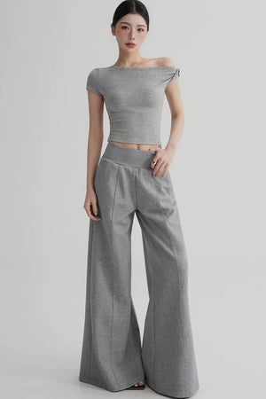 High-Waisted Flared Versatile Pants