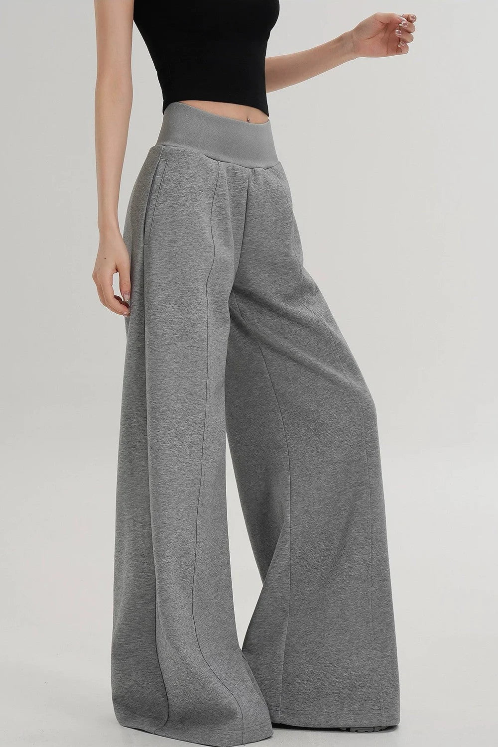 High-Waisted Flared Versatile Pants