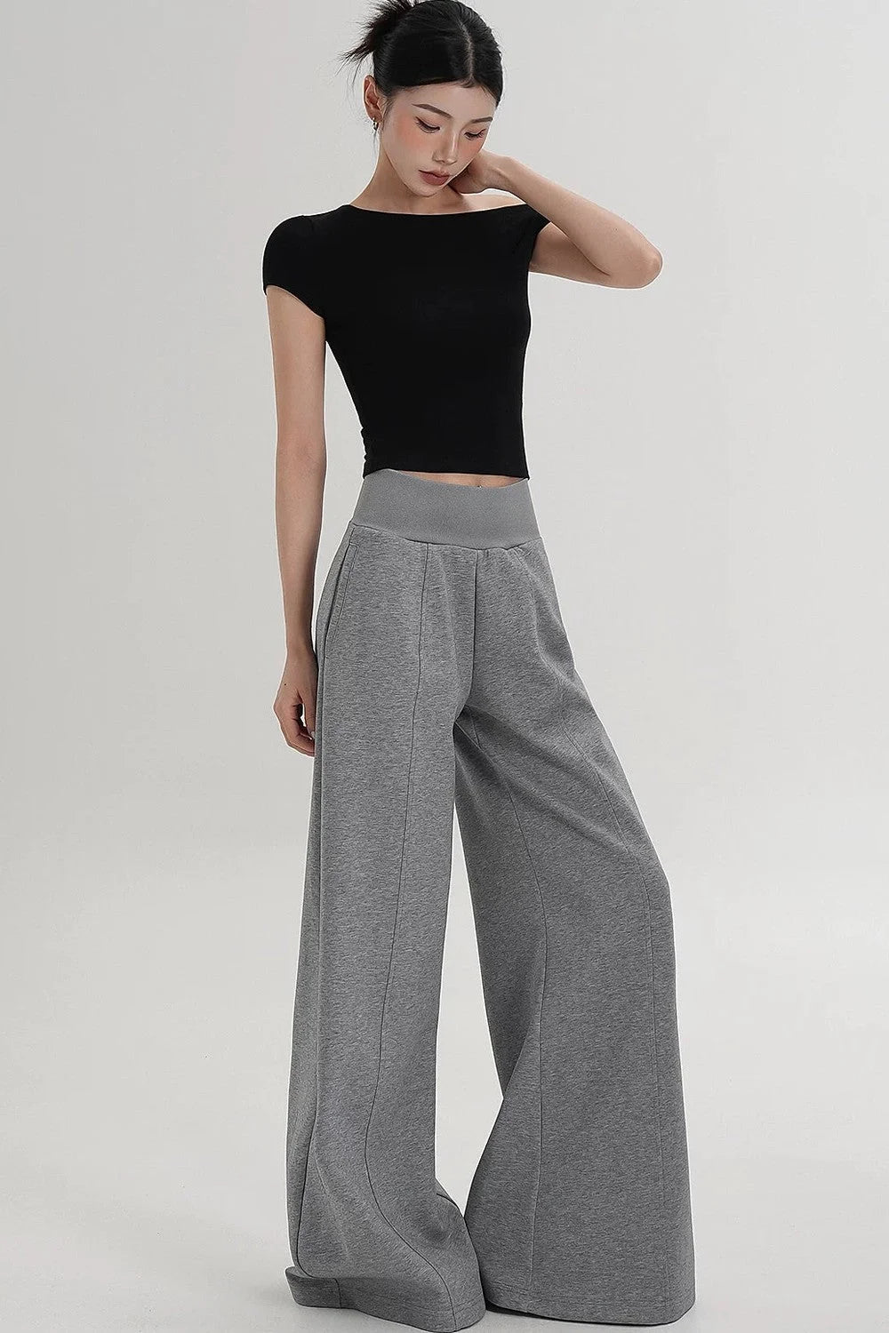 High-Waisted Flared Versatile Pants