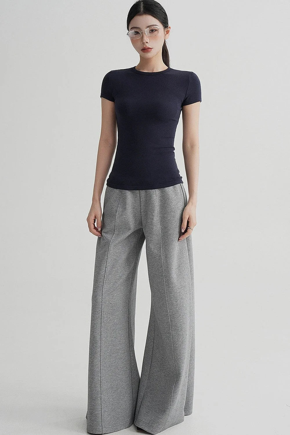 High-Waisted Flared Versatile Pants