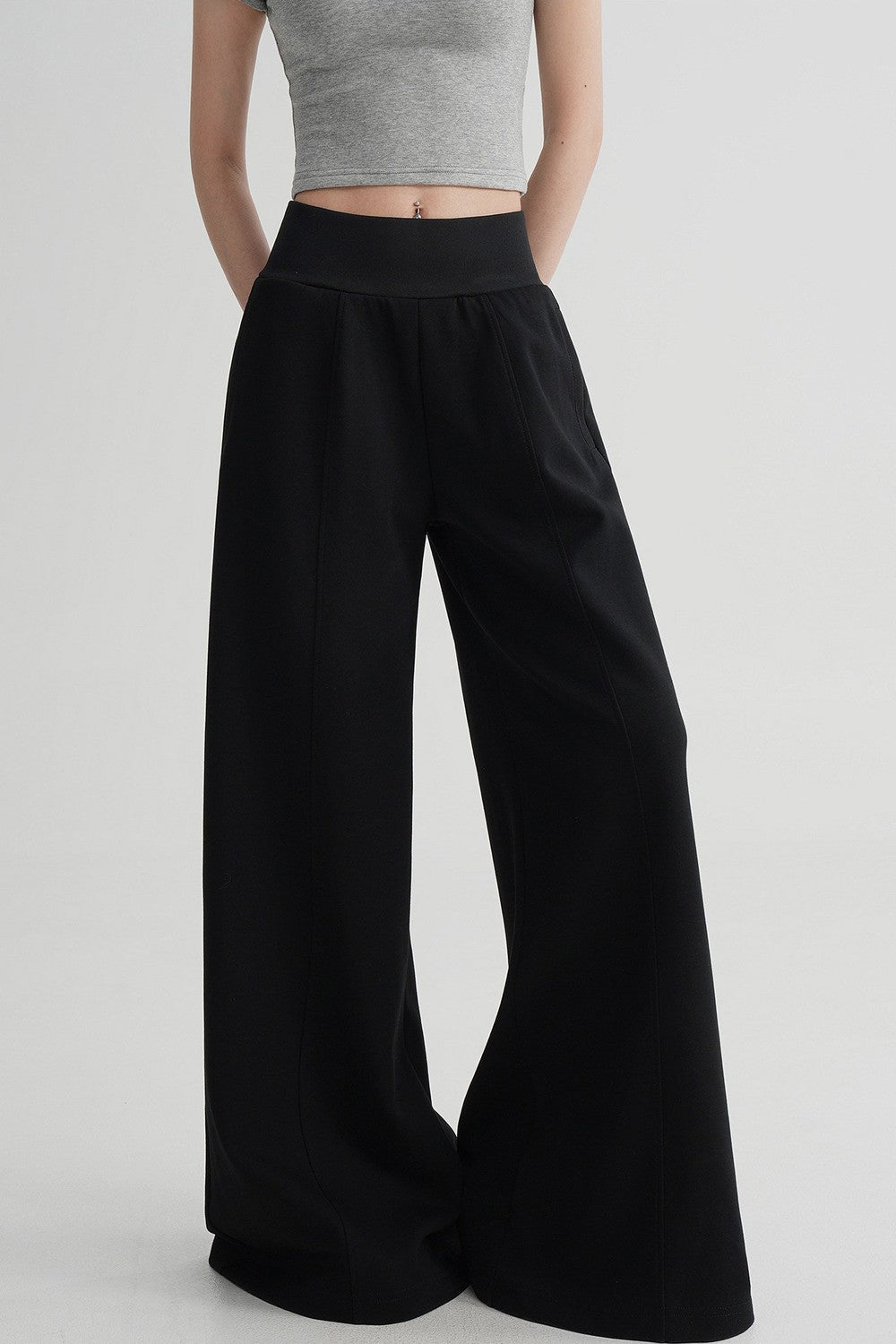 High-Waisted Flared Versatile Pants