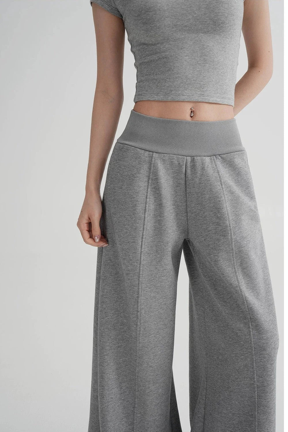 High-Waisted Flared Versatile Pants