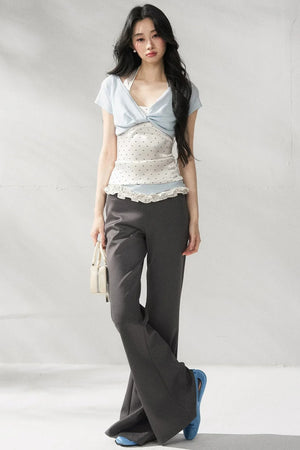 High-Waisted Flared Yoga Pants