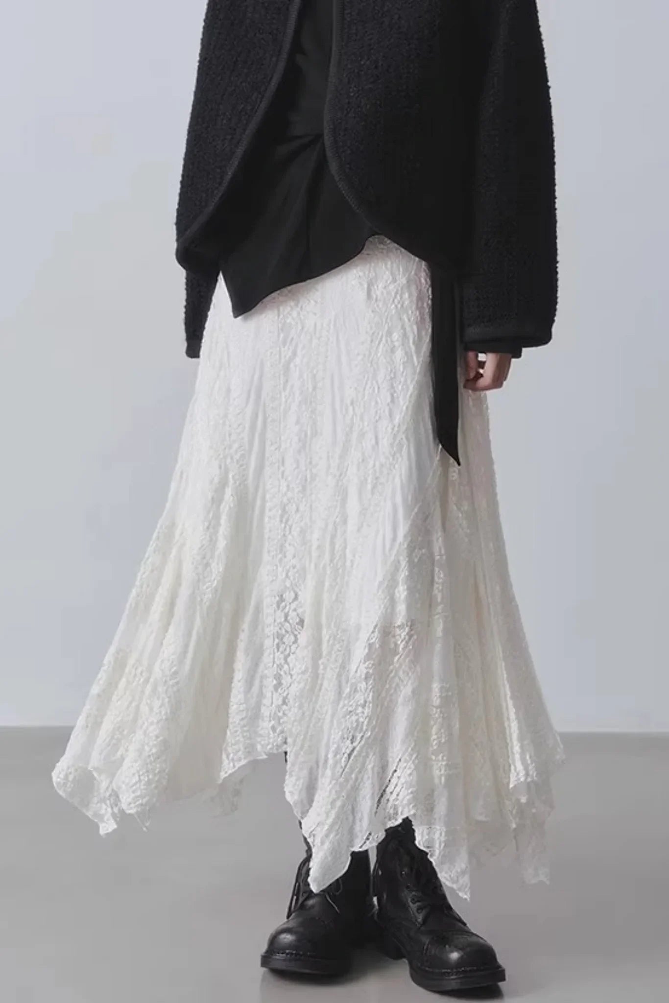 High-Waisted Irregular Skirt