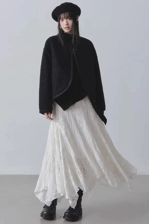 High-Waisted Irregular Skirt