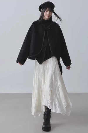 High-Waisted Irregular Skirt
