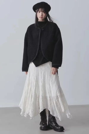 High-Waisted Irregular Skirt