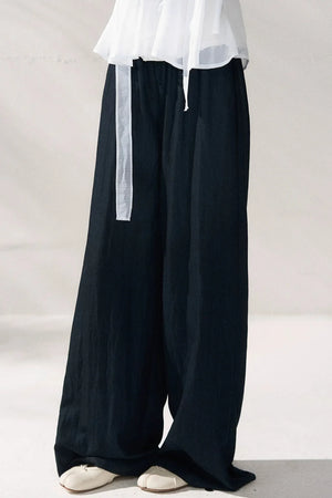 High-Waisted Loose Casual Pants