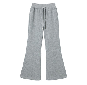 High-Waisted Loose Flared Slacks Set-Up