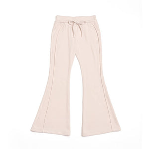 High-Waisted Ribbed Flared Pants