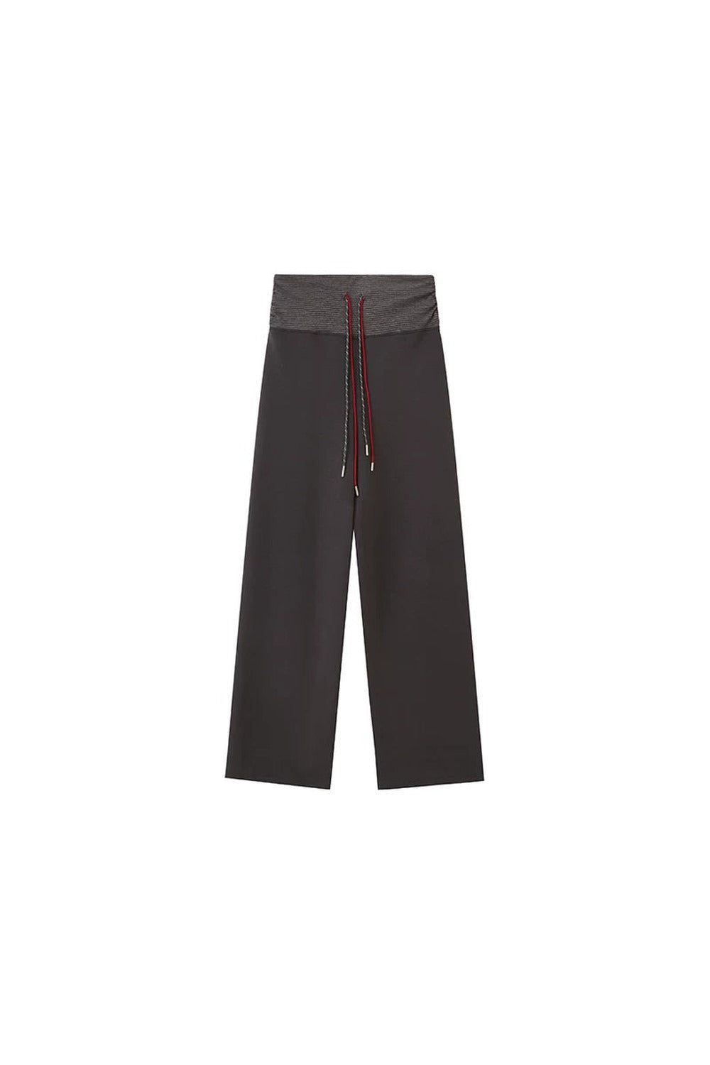High-Waisted Slim Casual Pants