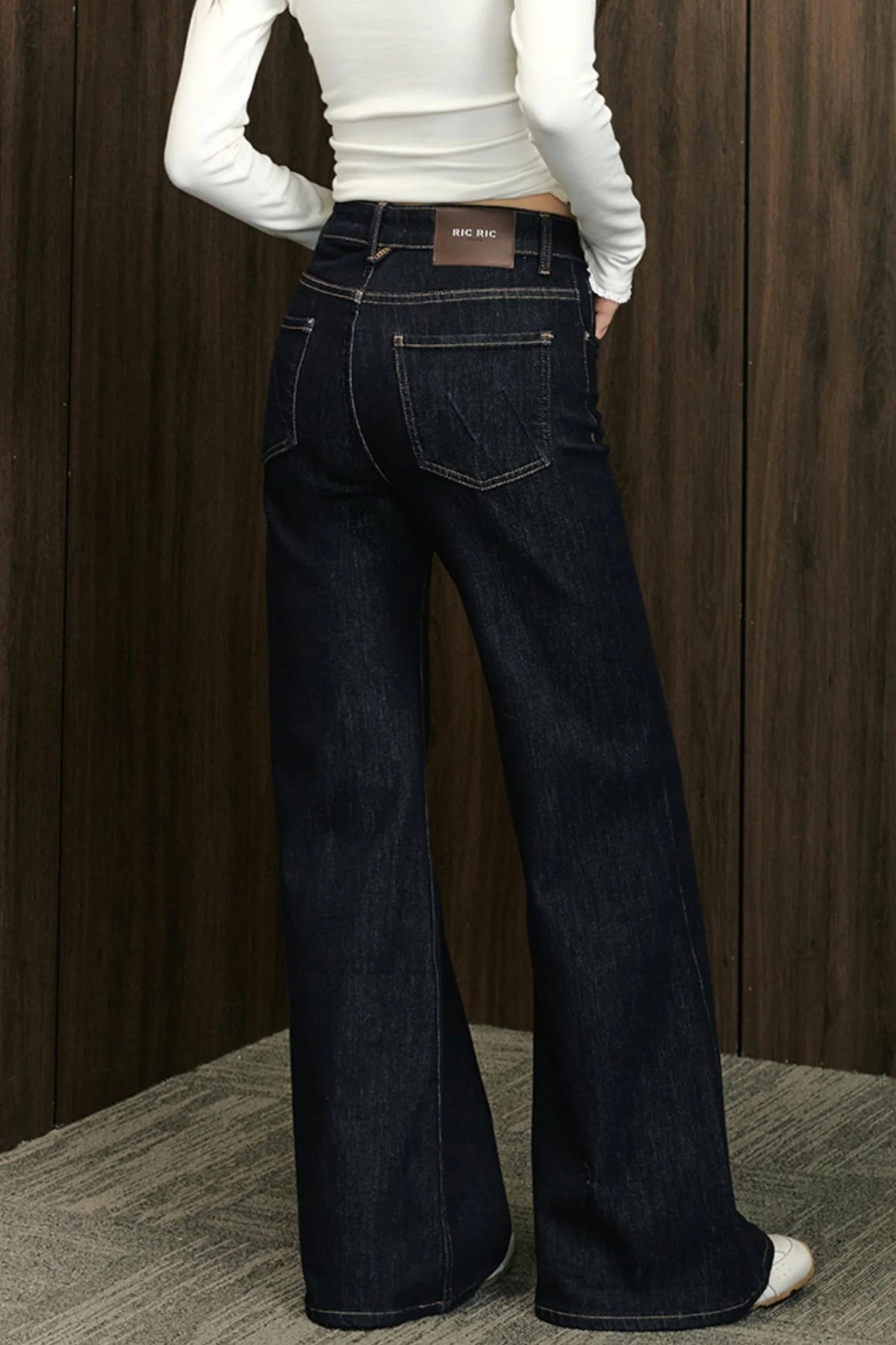 High-Waisted Wide-Leg Jeans