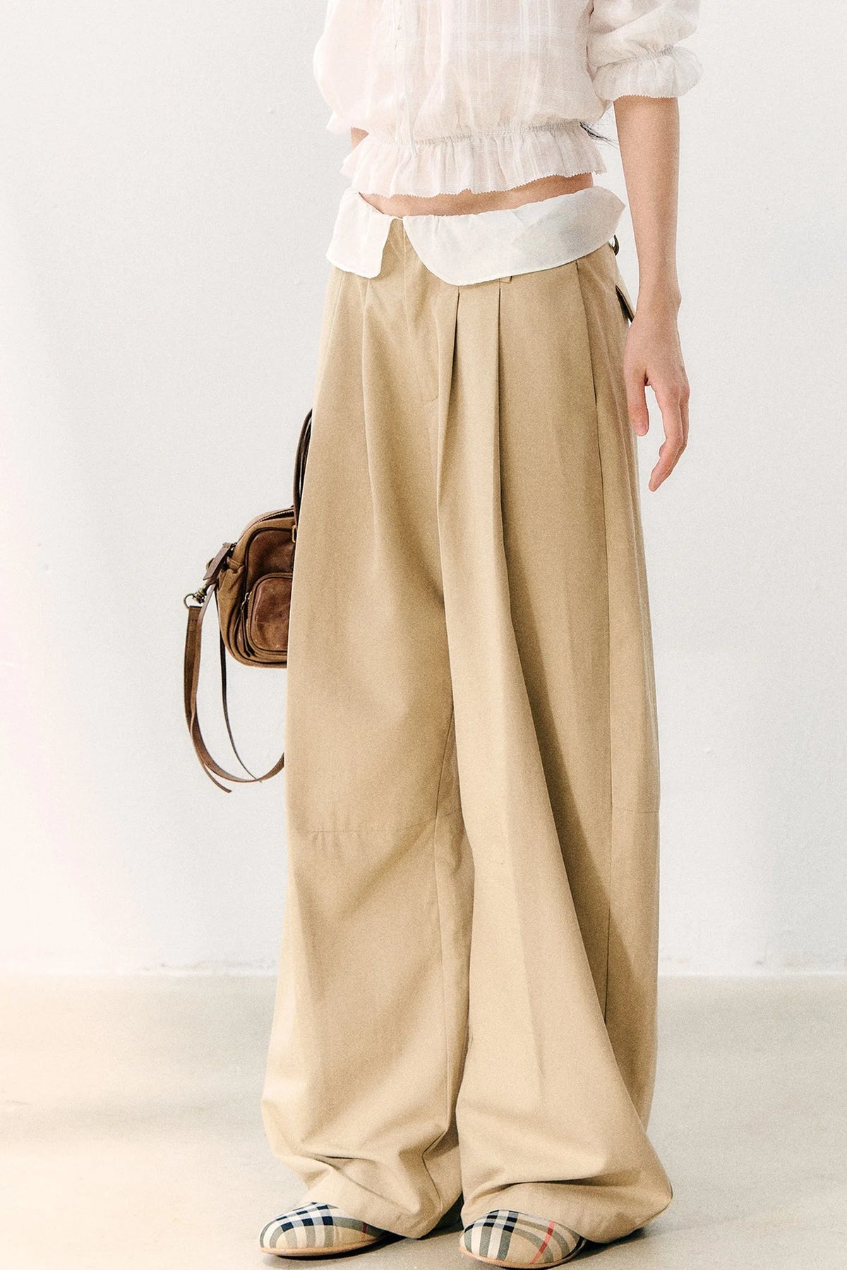 High-Waisted Wide-Leg Pants