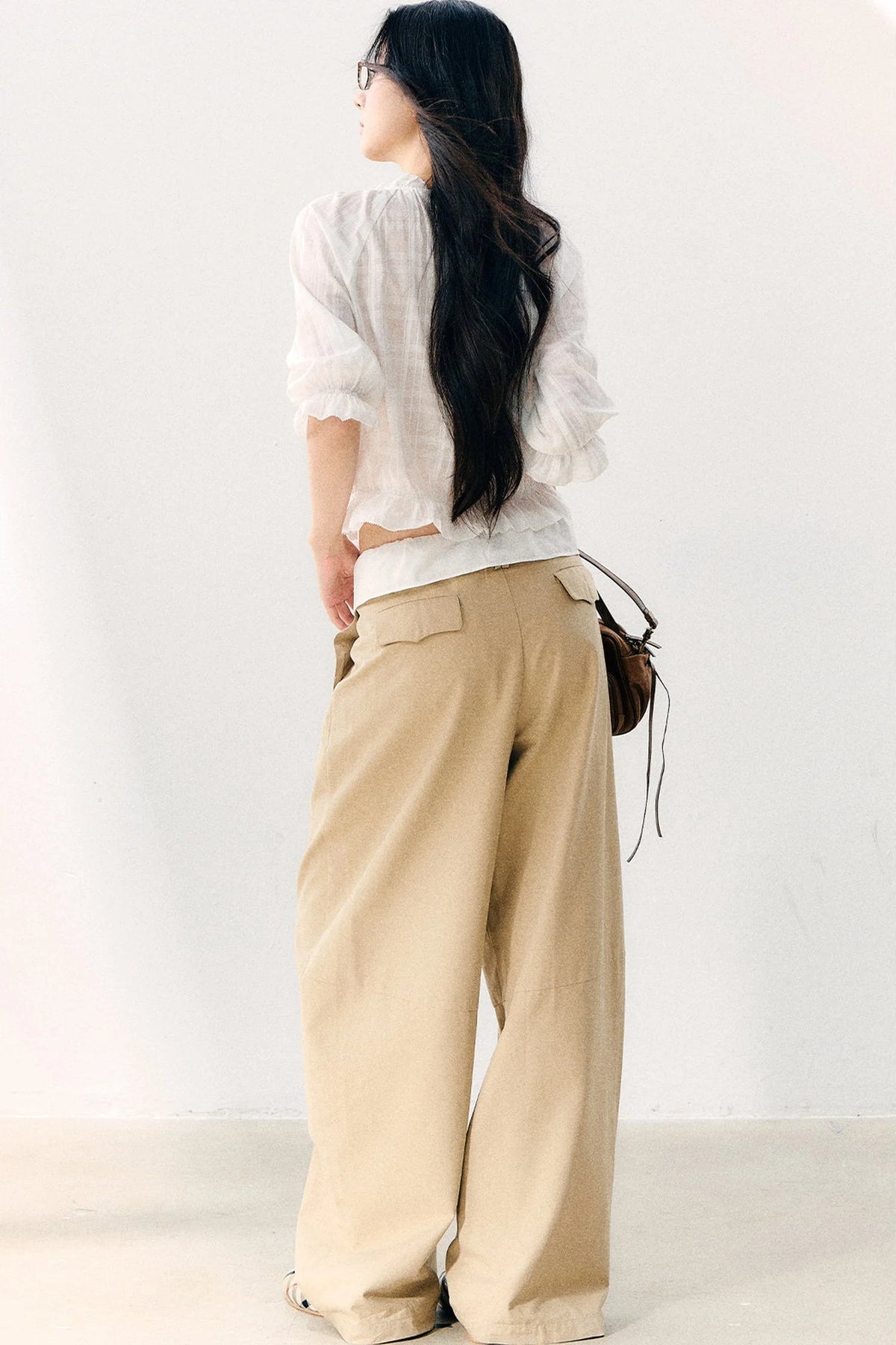 High-Waisted Wide-Leg Pants