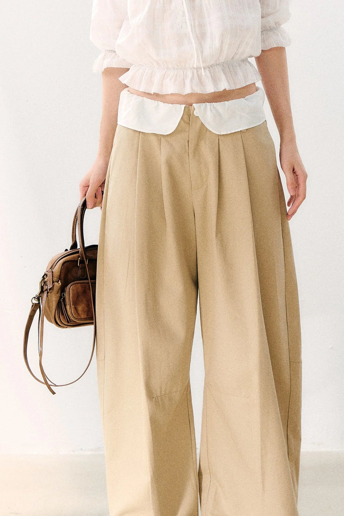 High-Waisted Wide-Leg Pants