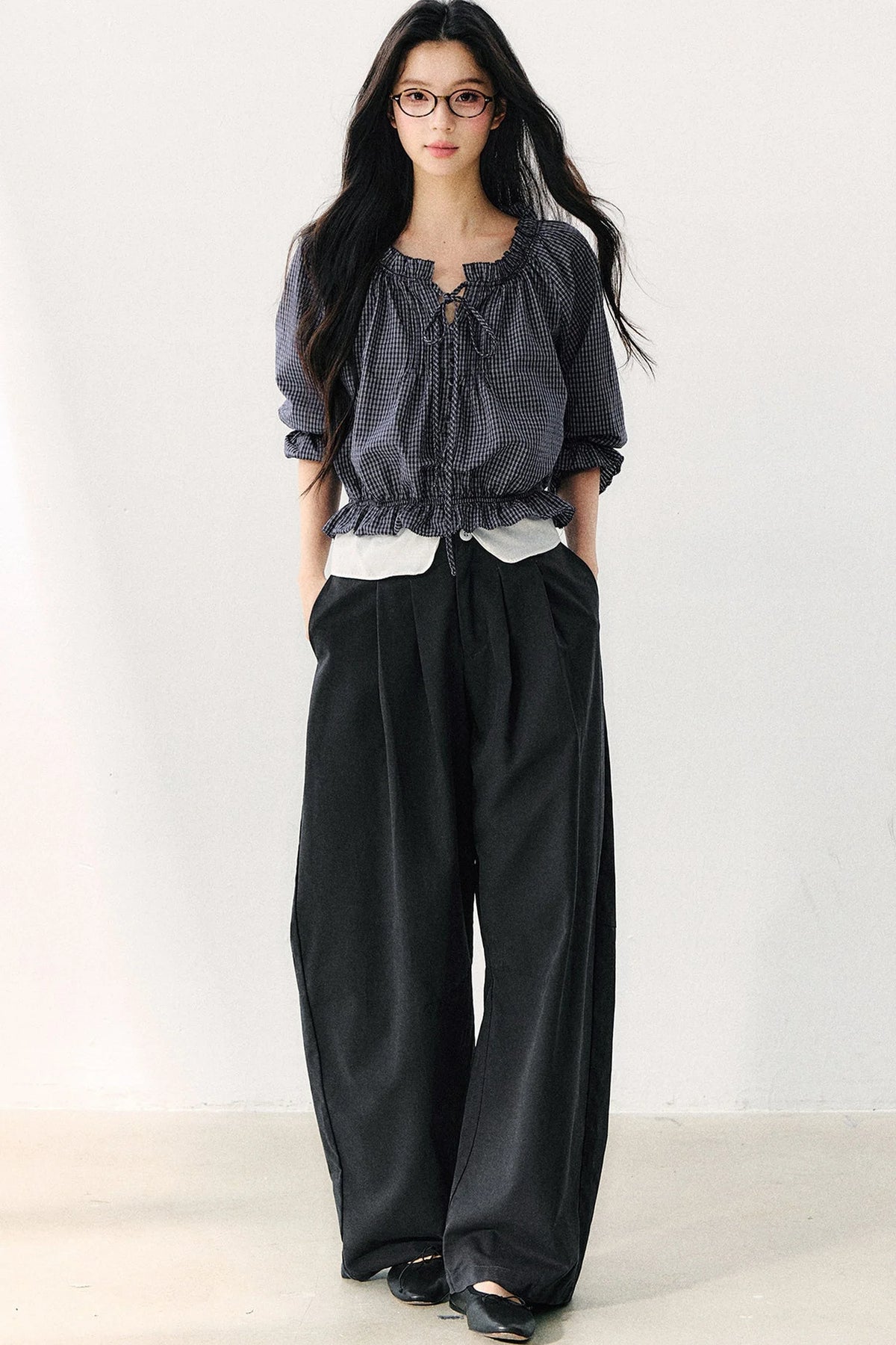 High-Waisted Wide-Leg Pants