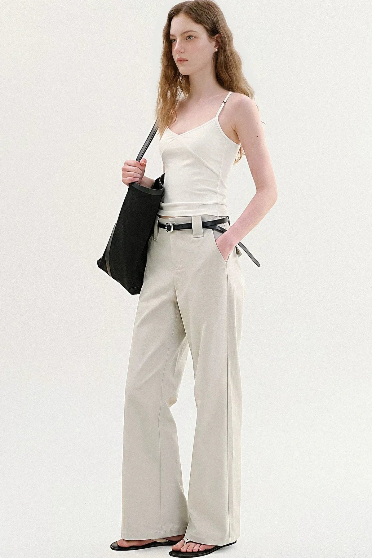 High-Waisted Wide-Leg Pants
