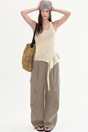 High-Waisted Wide-Leg Pants