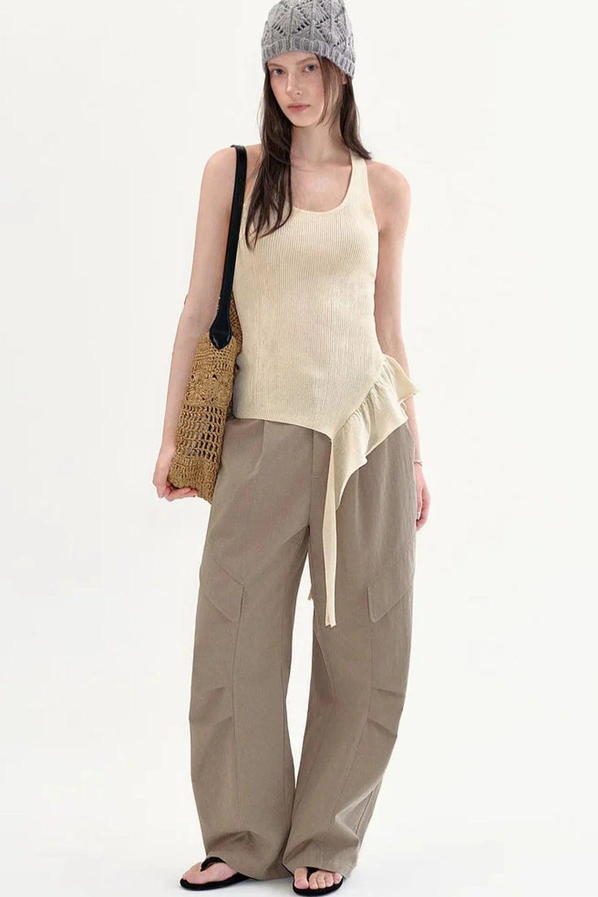 High-Waisted Wide-Leg Pants