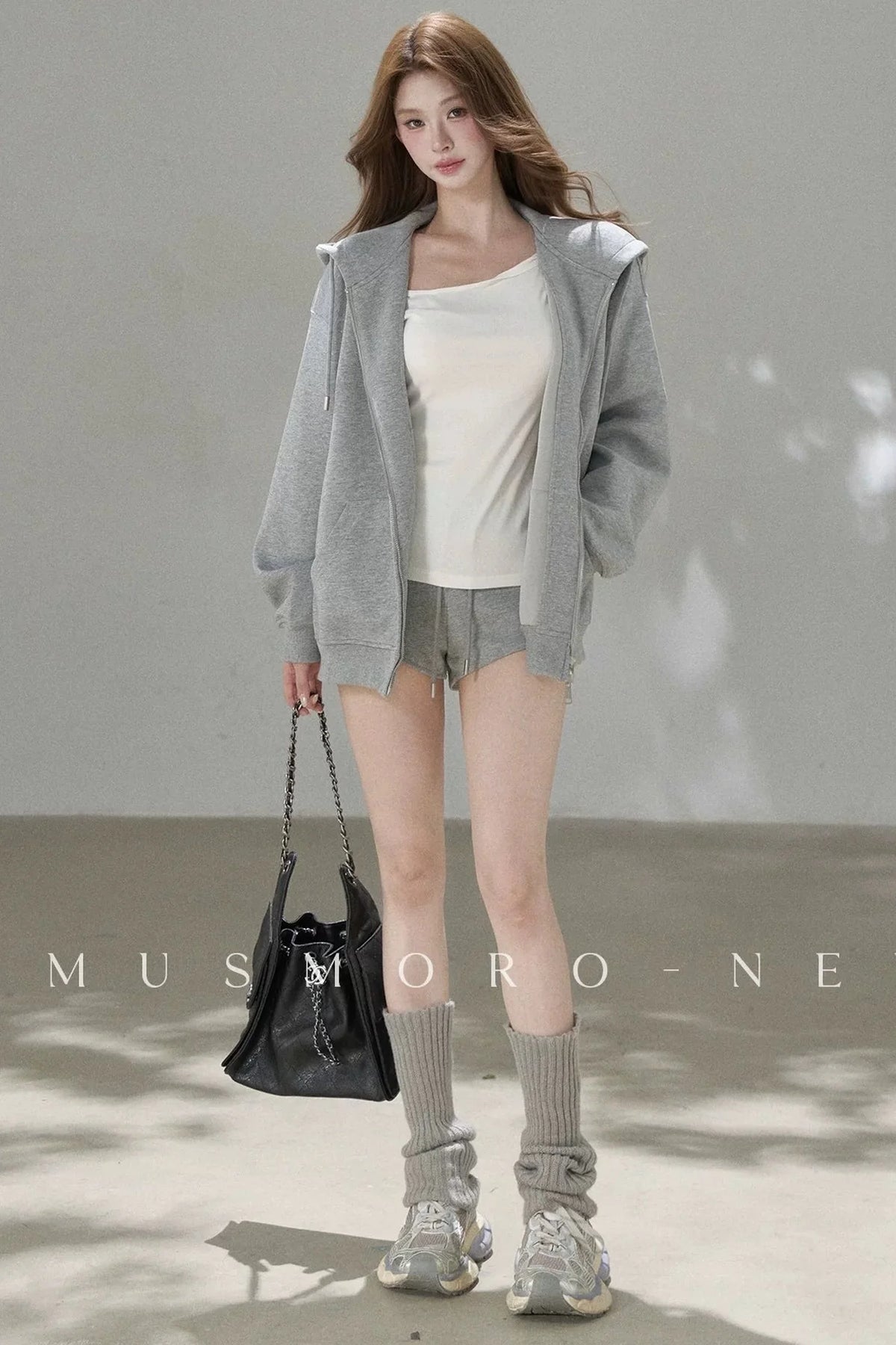 High-Weight Oversized Hoodie and Pants Set-Up