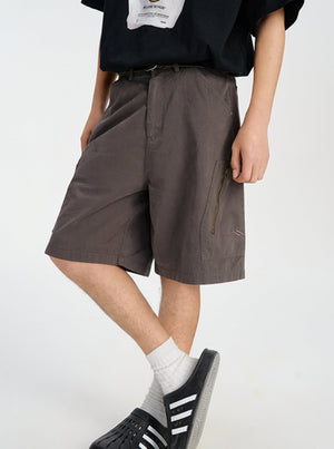Hip Hop Washed Cargo Shorts