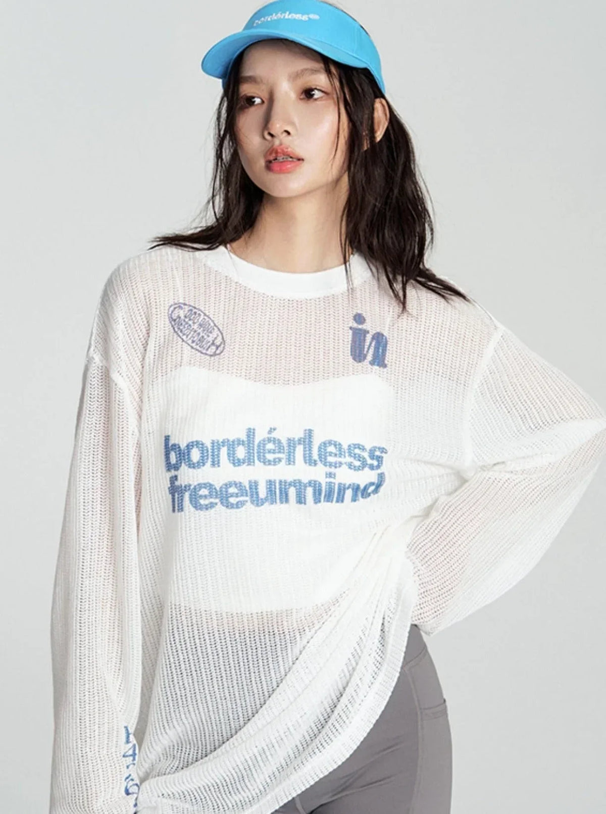 Hollow Letter Print T-Shirt