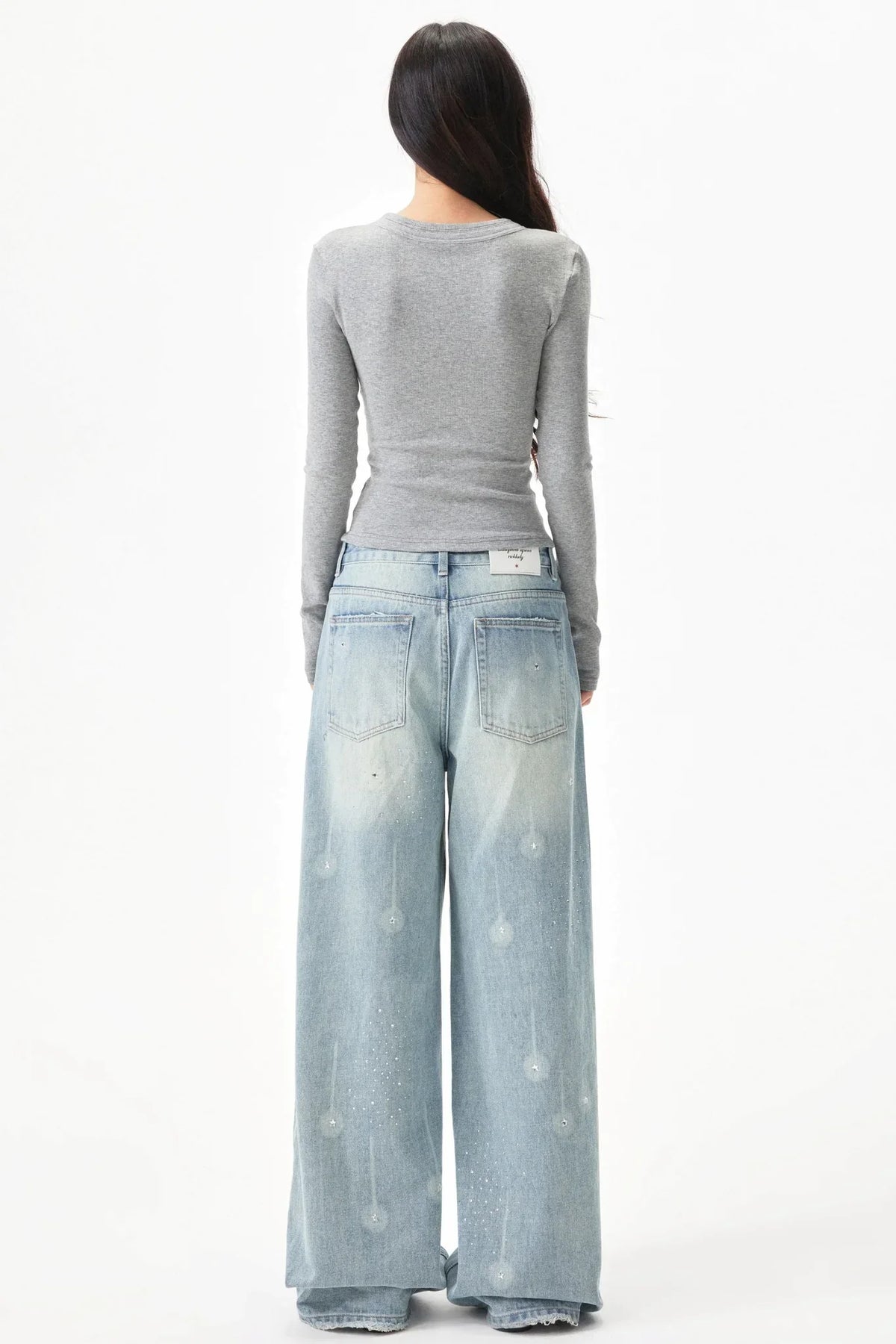 Hollow-Out Ribbed Knit Top