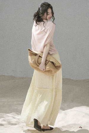 Hollow-Out Shawl Top