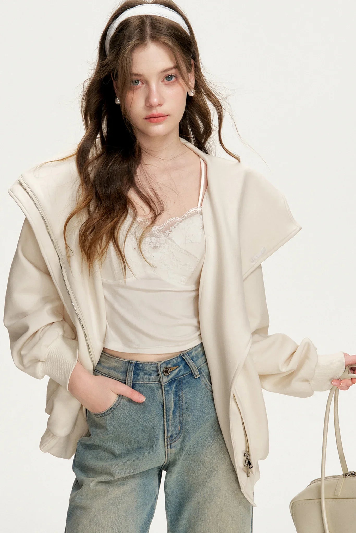 Hooded Double-Zip Jacket