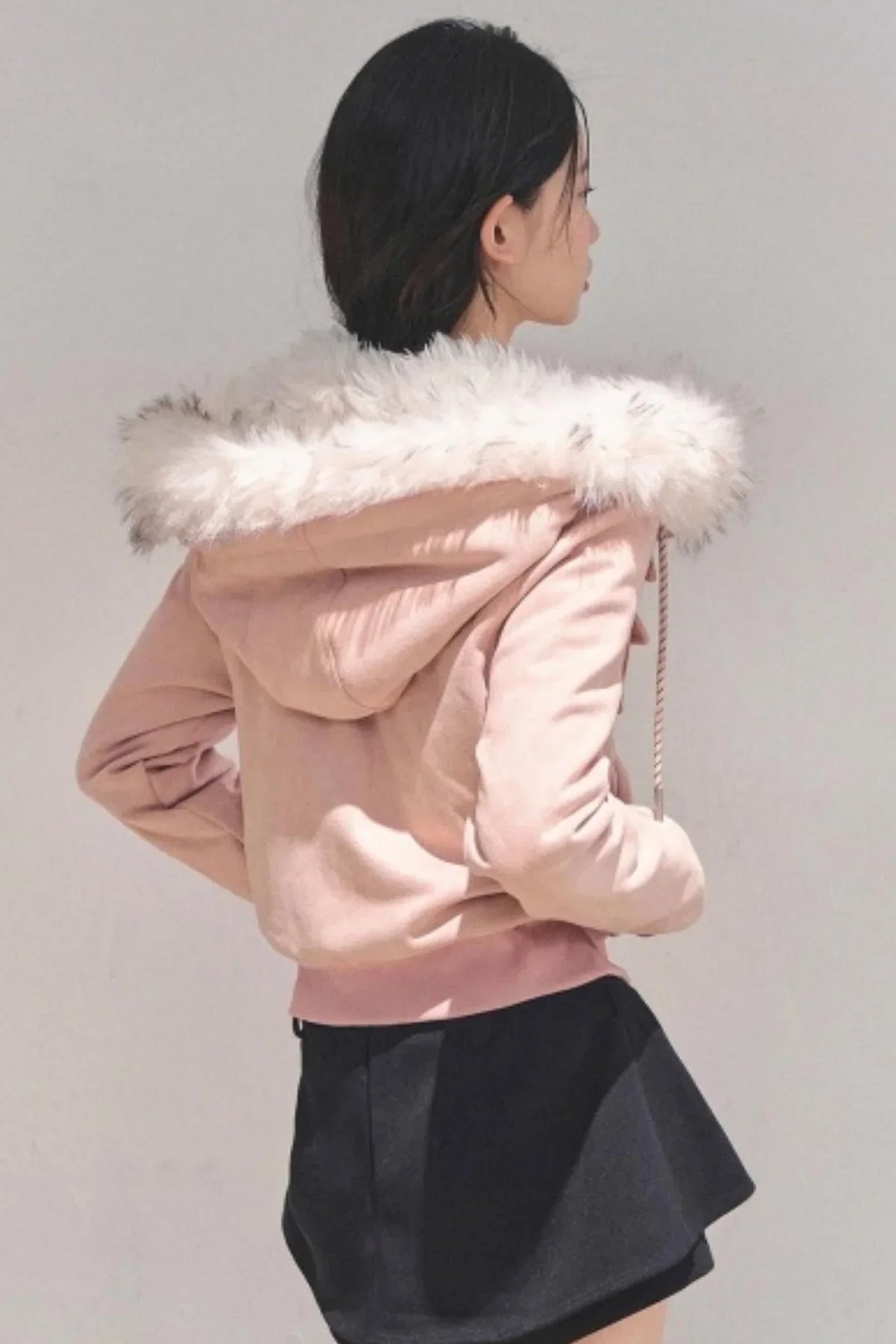 Hooded Faux Fur Winter Coat