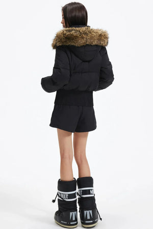 Hooded Fur Collar Down Jacket