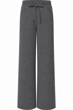 Hooded Knit Cardigan and Sweatpants Set-Up